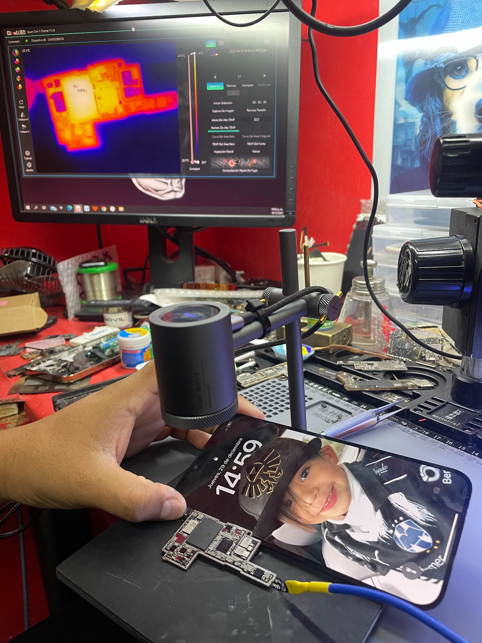 Trabajo de reparación REDMOVIL 7